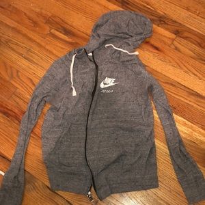 Gray Nike hoodie